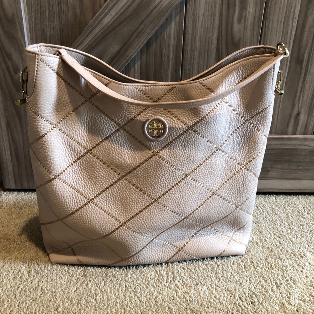 Tory Burch nude handbag